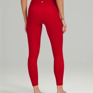 Lululemon Athletica Red Leggings